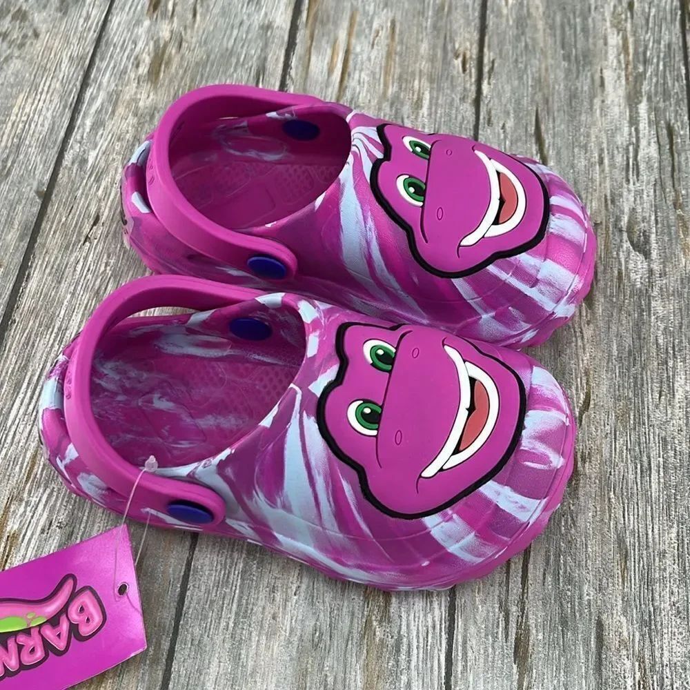 Toddler Baby Barney Dinosaur Clogs Sandals Shoes Size 7-8 - Picture 4 of 12